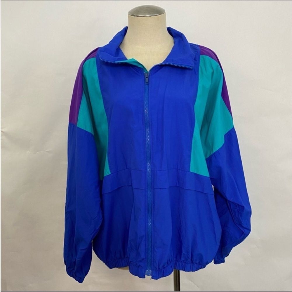 Vintage Nylon Colorblock Windbreaker Jacket 411